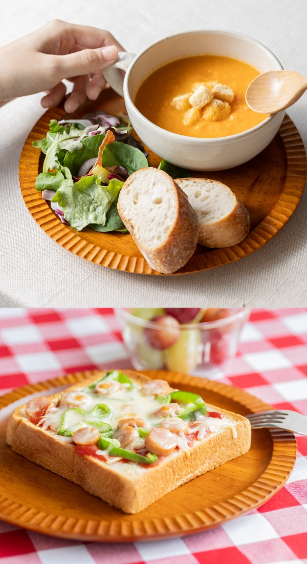 木製フリルプレート 22cm