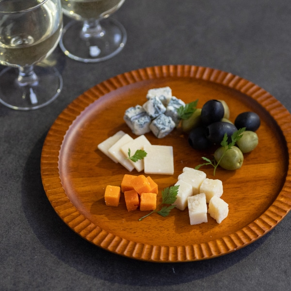 木製フリルプレート 22cm