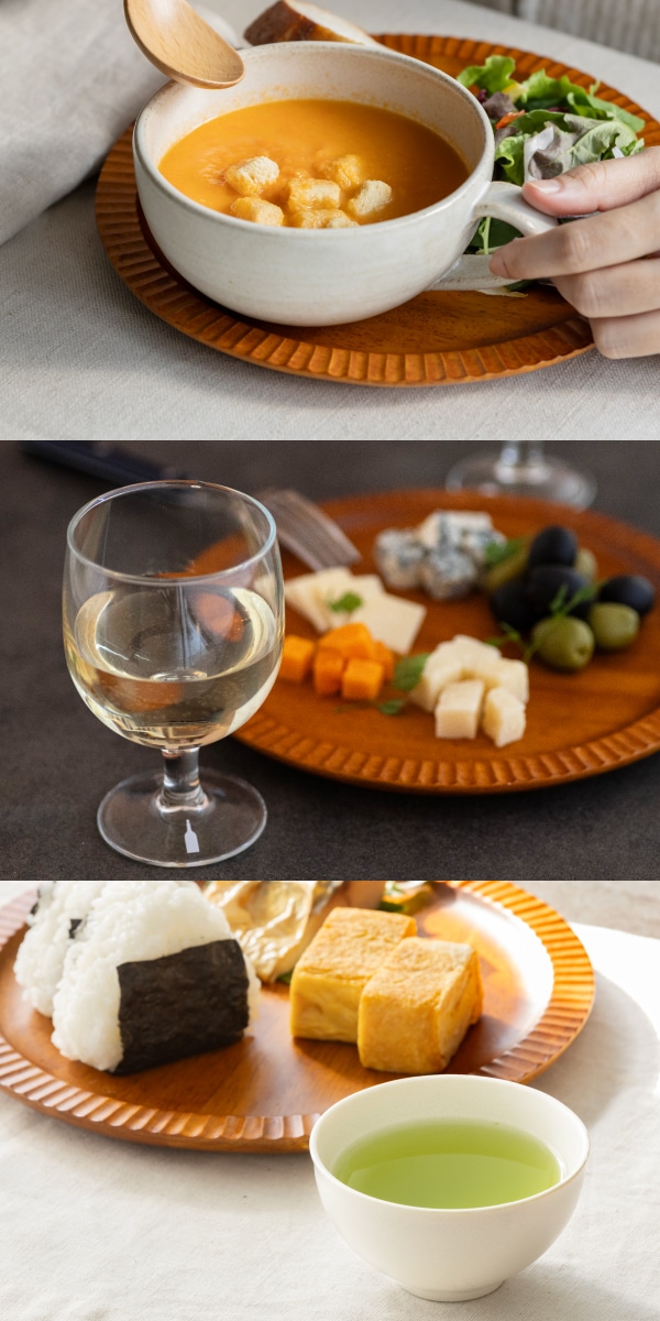 木製フリルプレート 22cm